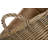 Large Rectangular Hessian Lined Wicker Storage Basket