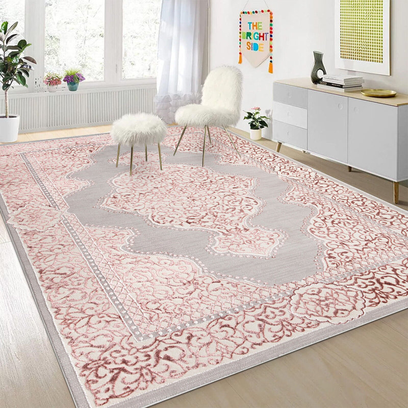 Borach Floral Area Rug, Rectangle 160 x 230cm