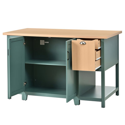 Îlot de cuisine autoportant 58 po