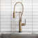 Litze® SmartTouch® Articulating Single Handle Kitchen Faucet with Finished Hose