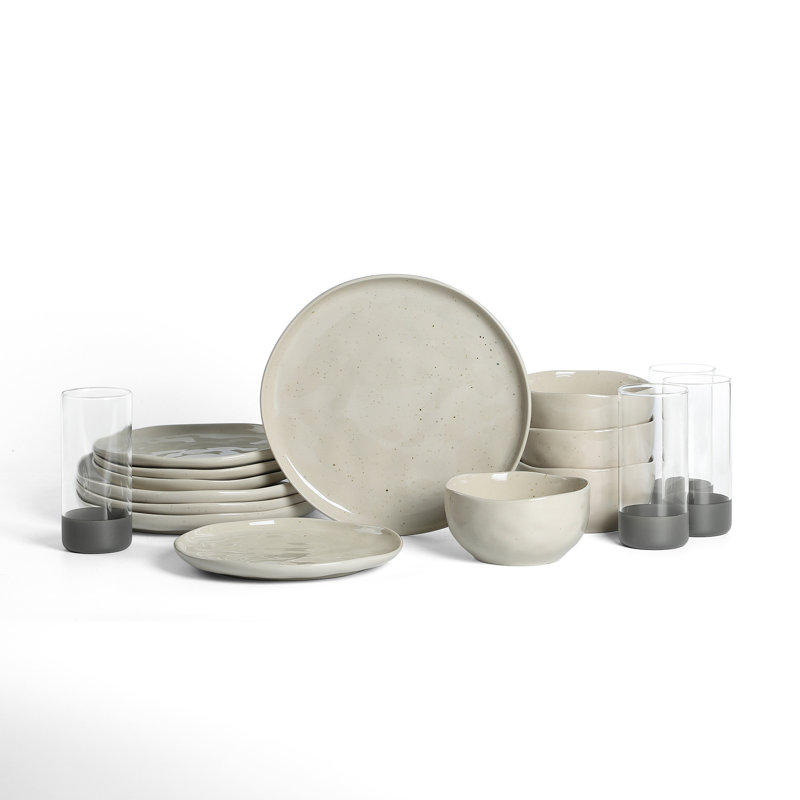 Service de table 16 pièces Stone Lain Mirella, Beige