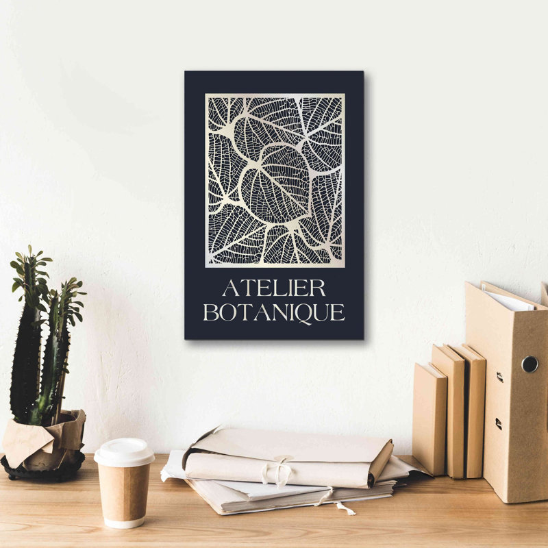 «Atelier Botanique» par Design Fabrikken, estampe numérique sur toile, H 18 po x l 12 po x P 0,75 po