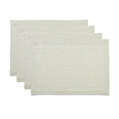 Narrow Stripe - 100% Pure Linen Placemats
