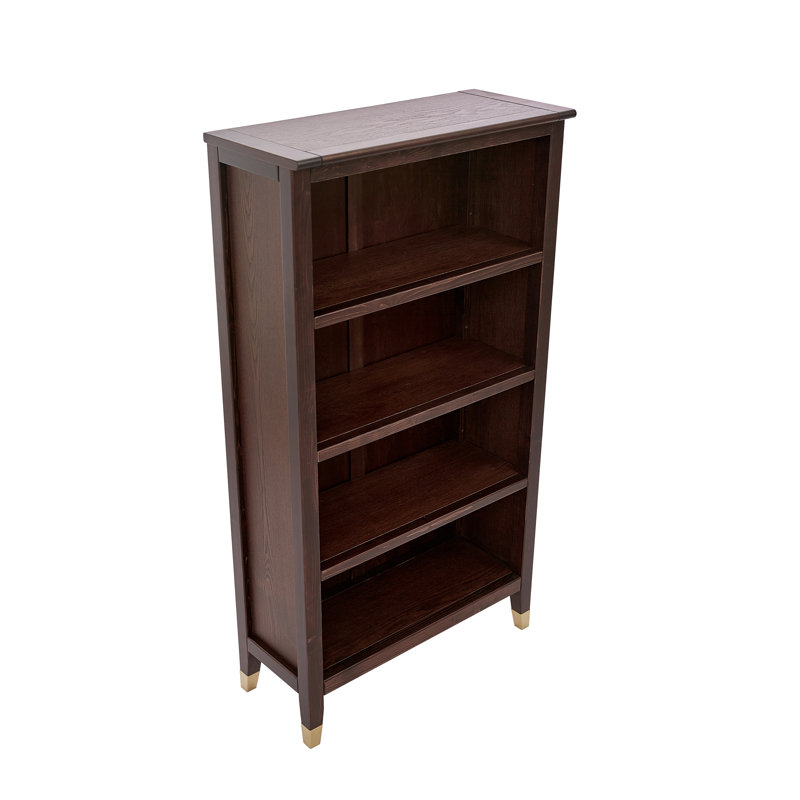 Bookcase, (4 Shelves) 50" H x 27" W x 12" D, Brown