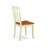 3 Piece Kitchen Table & Chairs Set Contains a Round Dining Room Table with Pedestal and 2 Dining Chairs, Buttermilk & Cherry-2043166442-2043166440-2043166453