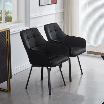 Velvet Upholstered Metal Armchair in Green