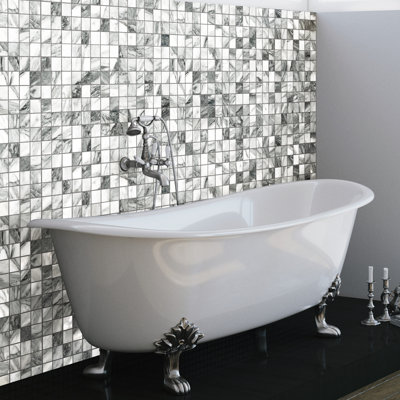 Touche 2" Square 11-3/4 In. X 11-3/4 In. Porcelain Mosaic Tile