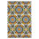 Kaleidoscope Wool Geometric Area Rug in Blue/Green/Orange