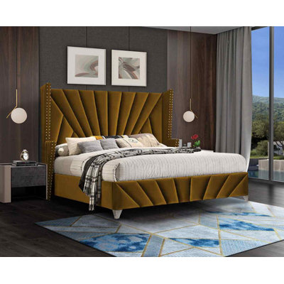 Upholstered Velvet Bed