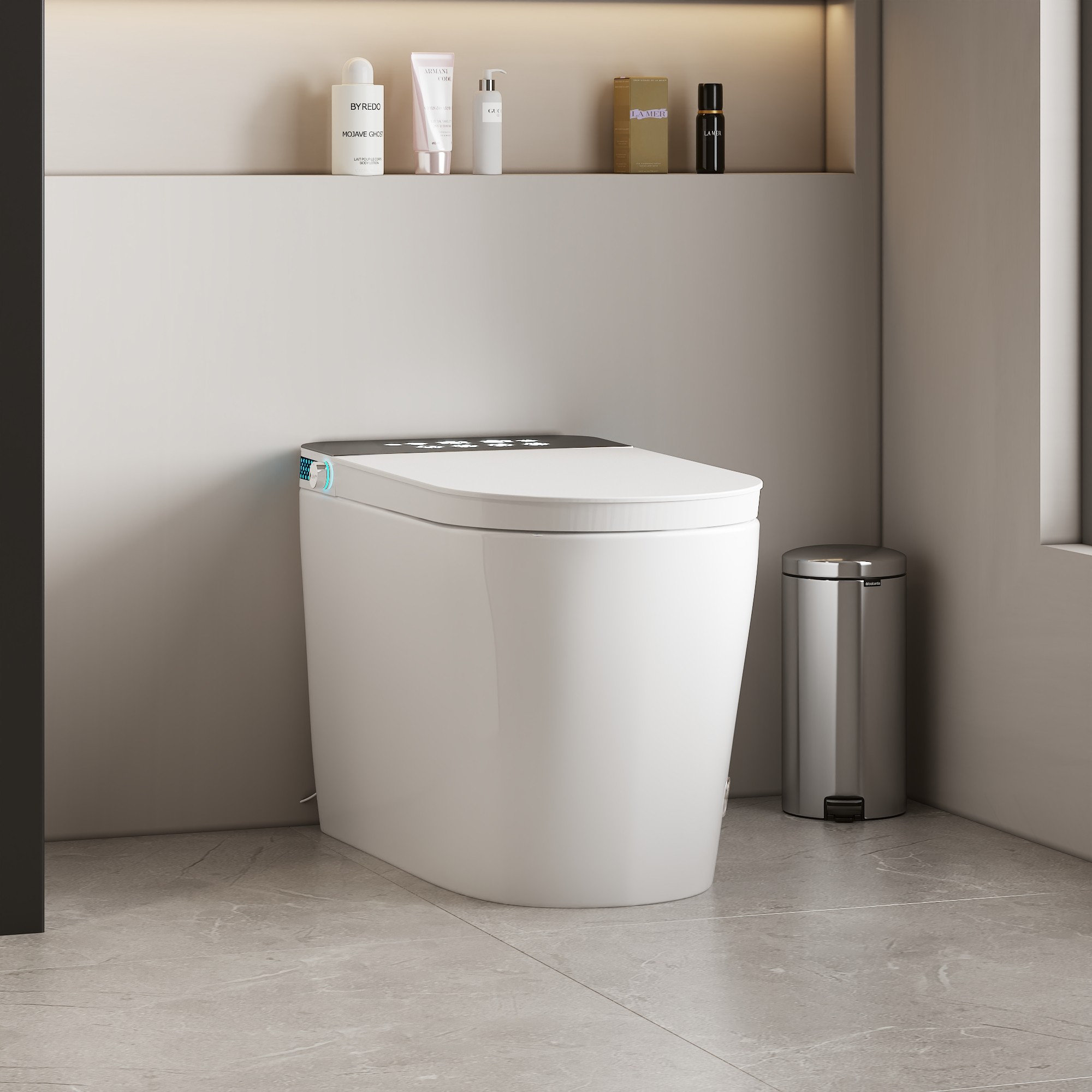 JIMBBOOM Smart Toilet,Wash Auto Sensor Flush,Heated Seat JIMBBOOM Smart Toilet,Wash Auto Sensor Flush,Heated Seat