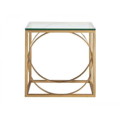 Metal Designs Ellipse Rectangular End Table