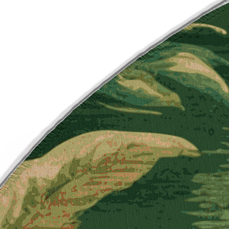 Tapis d'intérieur et d'extérieur vert Nature, Rond 5 pi