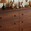 Commode d'appoint en bois massif style rétro