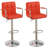 Swivel Upholstered Adjustable Height Counter Stool-1332314961