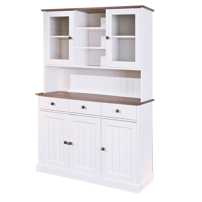 Westerland Sideboard, White/Sepia/Brown