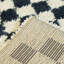 Tapis à poils longs bleu marine / blanc à carreaux Walker-2106677252