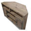 Console d'angle pour téléviseur, rustique avec accents 52 en bronze martelé, style et s'adapte aux téléviseurs