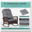 Chaise berçante d'extérieur en osier et rotin-2046280136
