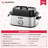 24 Qt Electric Turkey Roaster Oven with Self-Basting Glass Lid and Defrost and Keep Warm Functions