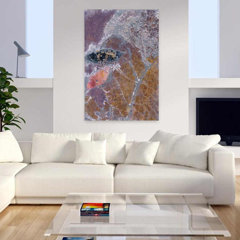Art contemporain, art contemporain abstrait, H 48 po x l 32 po