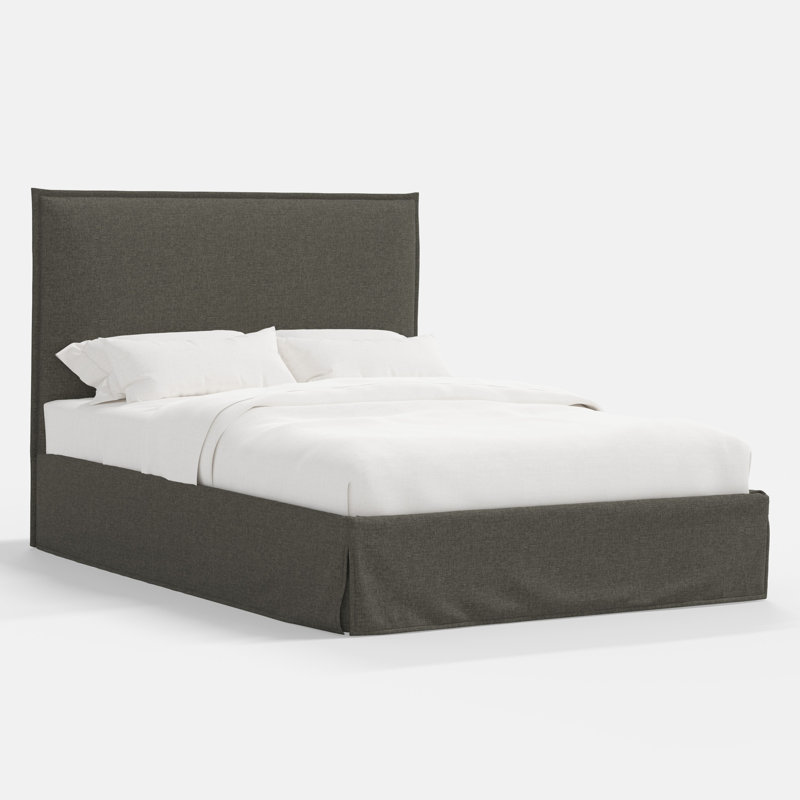 Stoffer Home x Cloth and Co. Maura Bed, Zuma Charcoal Textured Linen, King