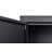 Black Metal Large-Capacity Wardrobe With Hanging Rod And Compartments-625112811