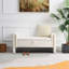 Modern Bed End Bench With Arms And Storage, Upholstered Large Foot Rest Stool-764490850