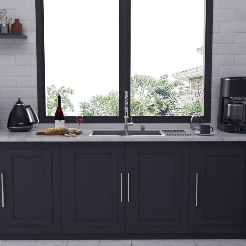 33'' L Double Bowl Stainless Steel Kitchen Sink