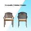 Chaise de patio avec coussin Gladding