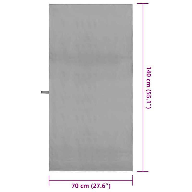 Beach Towel, Dark Grey