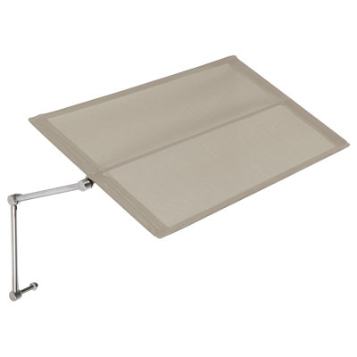 Lounger Sunshade - Titanium Textilene® Sling