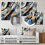 Summer River Glam Sparkling Gold - vagues, impression d'art mural-946395853-946395849
