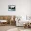 «Calming Lake Camp Nature Canoes Floater», art mural sur toile par cadre arctique-1674865241-1674865246