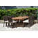 Alyisa 12 - Person Wicker Patio Dining Set with Extendable Rectangular Table , Cushions Included