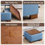 Repose-pieds de rangement carré 23,2 po avec plateau en bois-374651860-383384377