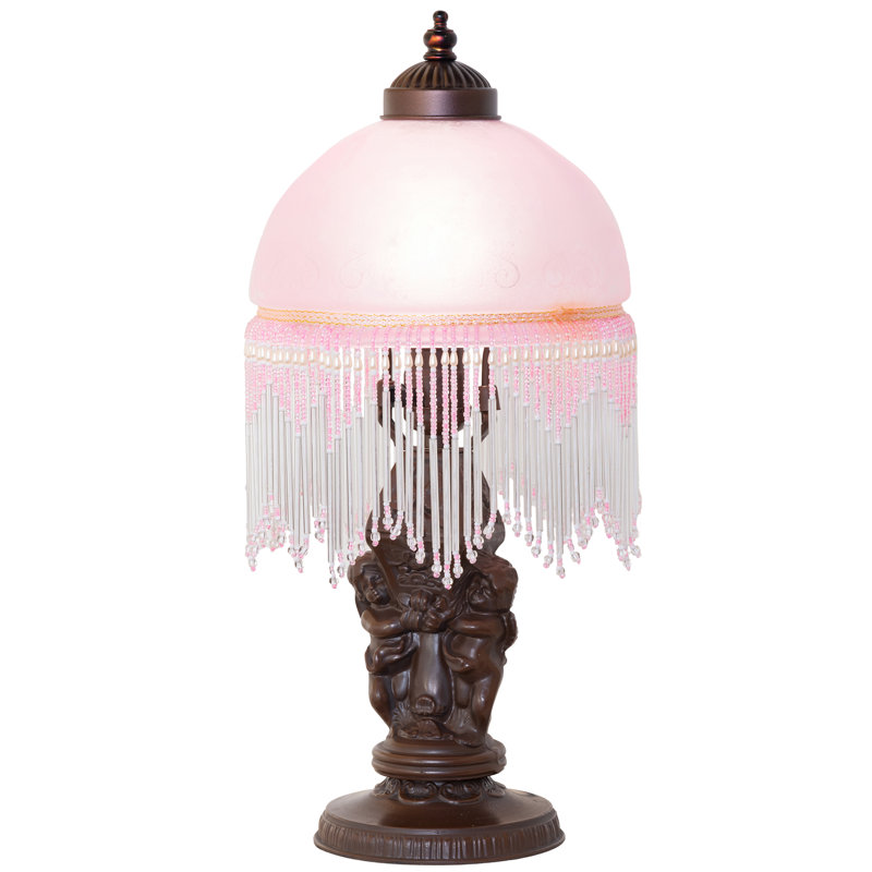 17" High Roussillon Cherub With Lantern Mini Lamp
