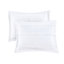 Housse de couette pour lit double / grand lit avec broderie et fermeture à boutons élégante 4 pièces en détails blancs-128674635