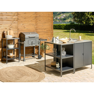 17 Stories 80cm 1 Modular Outdoor Kitchen Cabinet