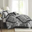 Édredon noir très grand 7 pièces - Housse de coussin en coton 180tc