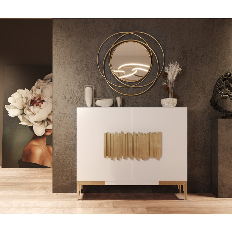 Atiana Metal Round Wall Mirror