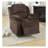 Motion Recliner Chair 1Pc Rocker Recliner Couch Living Room Furniture Chocolate Padded Suede Metal Reclining
