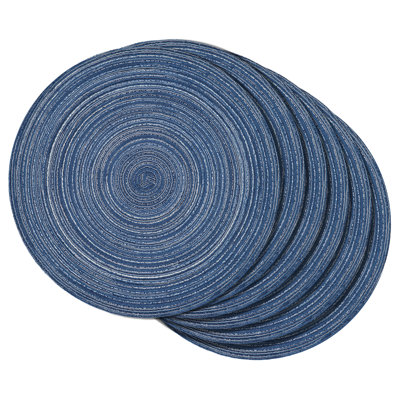 Napperon rond en mélange de polyester Luziano