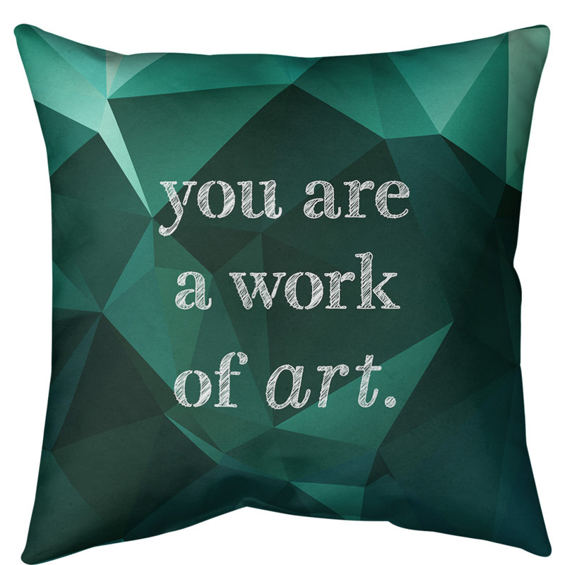 Coussin de sol de travail de pierres précieuses, 40 po x 40 po, Émeraude