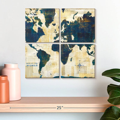 Aliaz Antique World Map Collage II