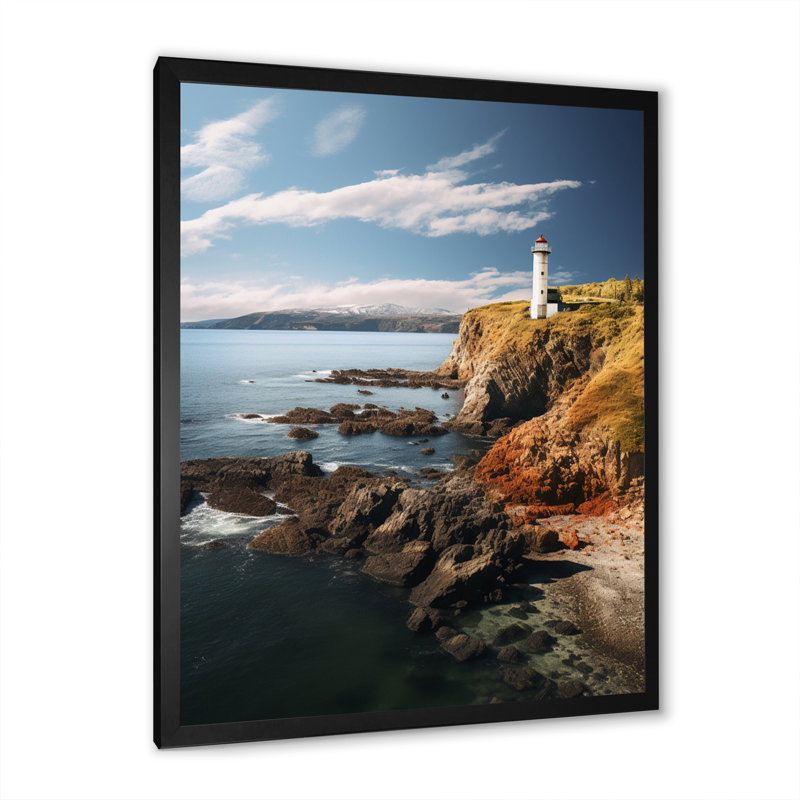 Port Harbor Retreat I - Nautique et plage, reproductions d'art mural, H 20 po x l 12 po x P 1 po, Cadre photo noir