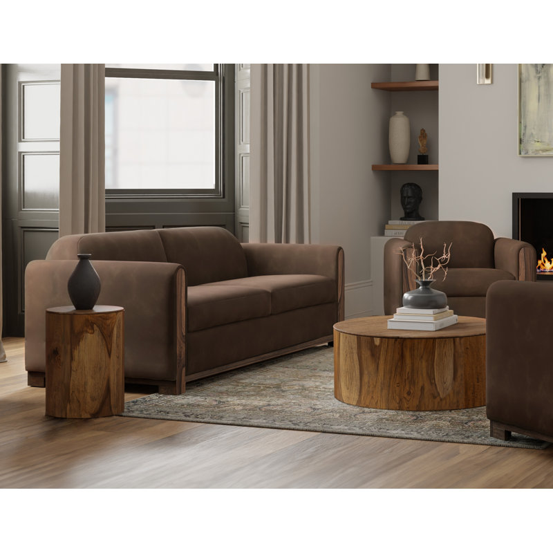 Structure et base en bois Alevia, causeuse