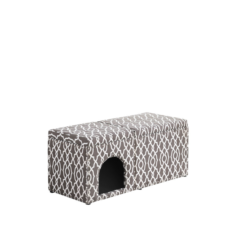 Banc de rangement rembourré Rademacher, Gris fumée