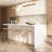 72" Modern Style Laminate Kitchen Islands With Ample Storage Space White