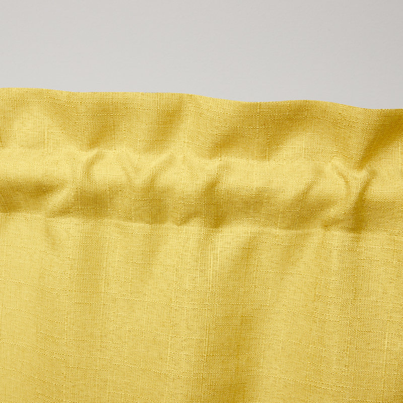 Cantonnière festonnée à passe-tringle Exclusive Home Loha, Jaune