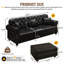 Canapé capitonné 82,6 po Mid-Century Chesterfield-816354086